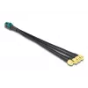 DeLOCK 90142 Kabel koncentryczny 0,2 m Mini FAKRA Z 4 x SMA Czarny