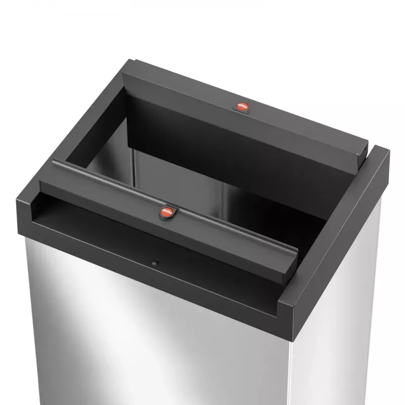 Prostokątny kosz na śmieci z wahadłową pokrywą Hailo Big-Box Swing L