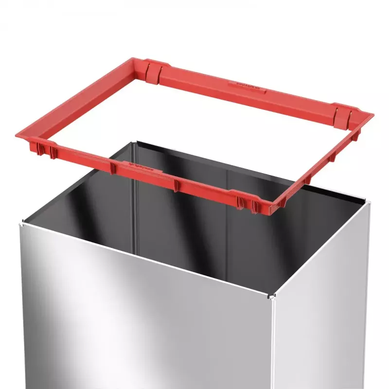 Prostokątny kosz na śmieci z wahadłową pokrywą Hailo Big-Box Swing L