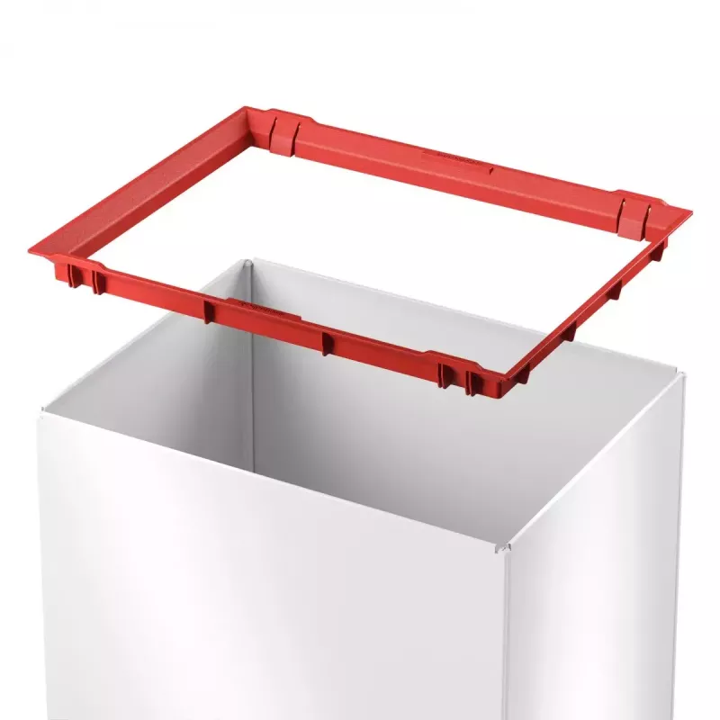 Hailo Big-Box Swing L prostokątny stalowy kosz na śmieci biały