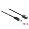 Kabel zasilający DC DeLOCK 86697 5,5 x 2,1 mm męski do baterii blokowej 9 V