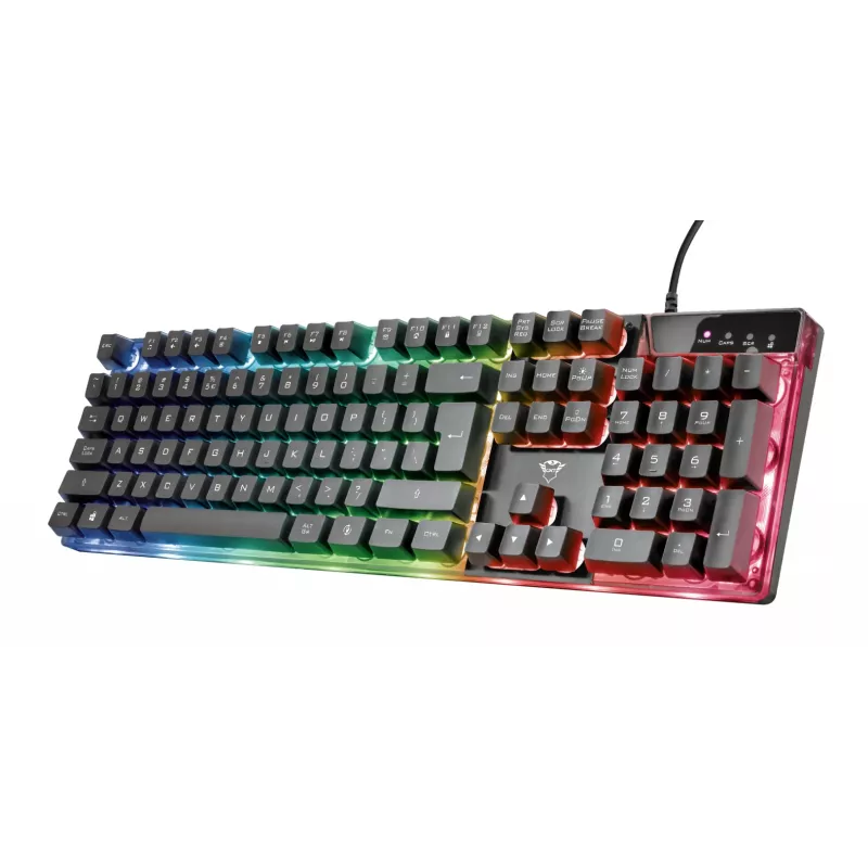 Trust GXT 838 Azor klawiatura Mysz w zestawie Gaming USB Niemiecki Czarny