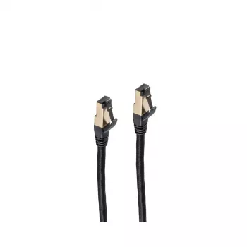 Kabel sieciowy ShiverPeaks BS20-60065 Czarny 7,5m Cat6a S/FTP