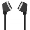 HAMA SCART kabel Classic Line 1.25 m, czarny — kabel do przesyłania dźwięku i obrazu