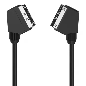 HAMA SCART kabel Classic Line 1.25 m, czarny — kabel do przesyłania dźwięku i obrazu