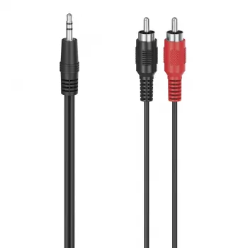 Hama 00305031 kabel audio 1,5 m 3,5 mm RCA czarny