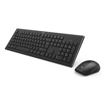 Hama Cortino klawiatura Mysz w zestawie Dom/Biuro RF Wireless QWERTY Ukraiński Czarny