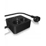 ICY BOX IB-MPS2220B-CH przedłużacz zasilający 1.9 m 2 gniazda AC Wewnętrzny Czarny