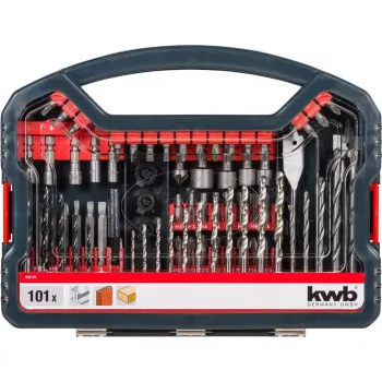 Zestaw wierteł KWB Promo Box Standard 101 części do cegły, metalu i drewna