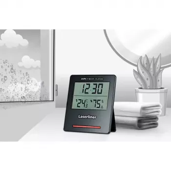 Elektroniczny higrometr Laserliner AirCheck Clima Czarny Cyfrowy 1 szt.