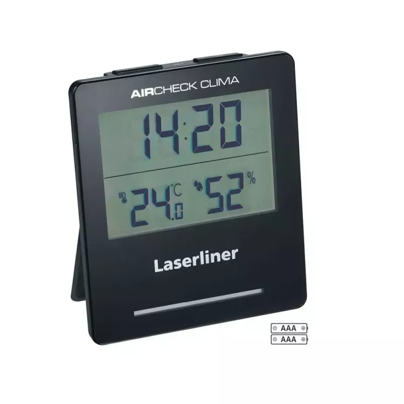 Elektroniczny higrometr Laserliner AirCheck Clima Czarny Cyfrowy 1 szt.