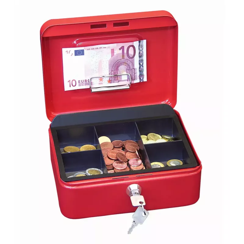 Kasetka na gotówkę/bilety WEDO 145 202H Stal Czerwona
