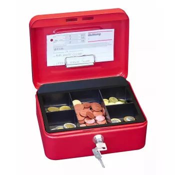 Kasetka na gotówkę/bilety WEDO 145 202H Stal Czerwona