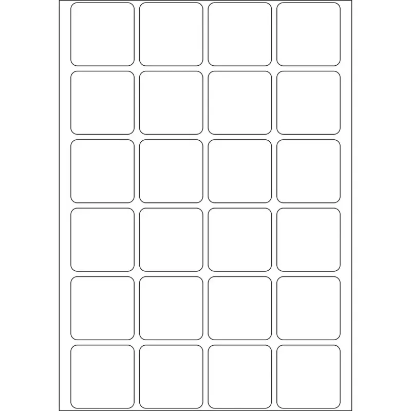 Etykiety uniwersalne HERMA 24x24 mm białe matowe papierowe 768 szt.