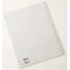 Rexel PP Dividers, szary, alfabetyczny, Alfabetyczny indeks zakładek, Polipropylen (PP), Szary, A4, 226 mm, 297 mm