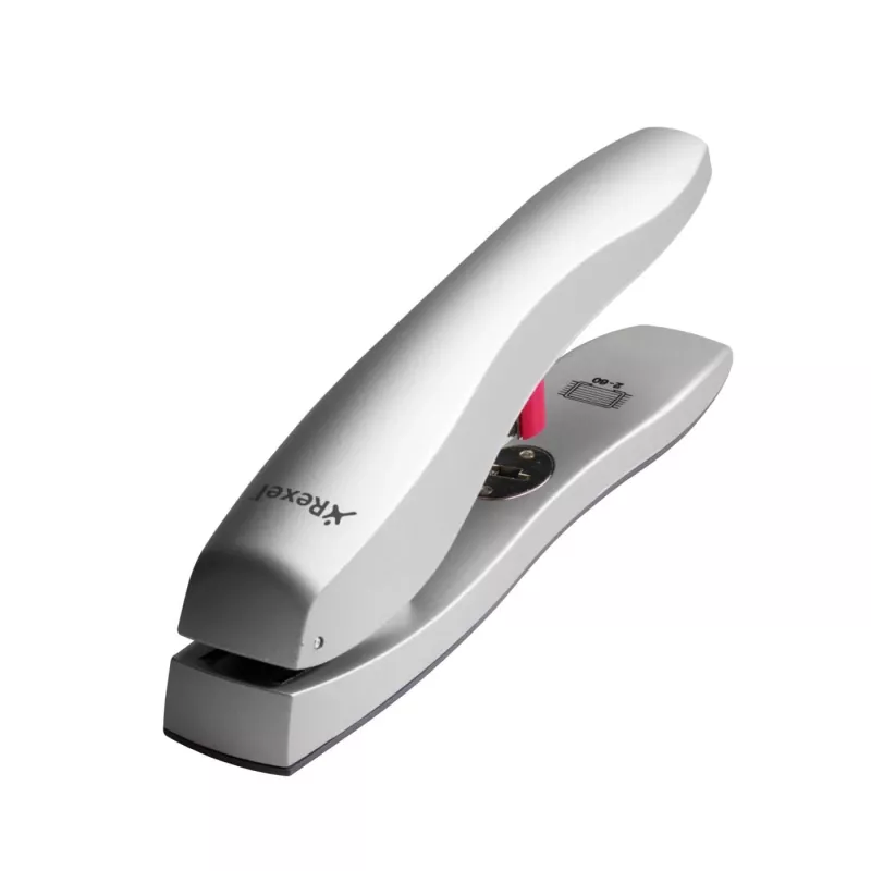 Rexel Odyssey Heavy Duty Stapler srebrny, 60 arkuszy, srebrny, 6,5 cm, ładowanie od góry, zszywanie równoległe, 540 g