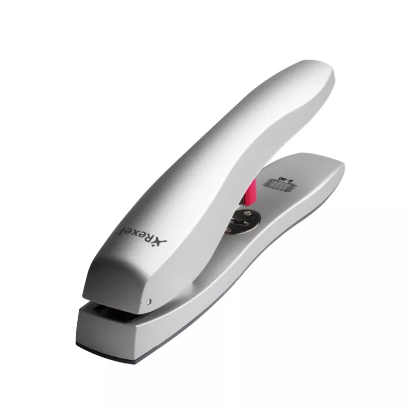 Rexel Odyssey Heavy Duty Stapler srebrny, 60 arkuszy, srebrny, 6,5 cm, ładowanie od góry, zszywanie równoległe, 540 g