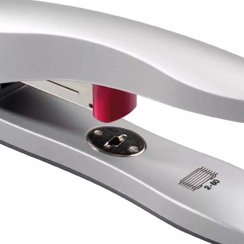 Rexel Odyssey Heavy Duty Stapler srebrny, 60 arkuszy, srebrny, 6,5 cm, ładowanie od góry, zszywanie równoległe, 540 g