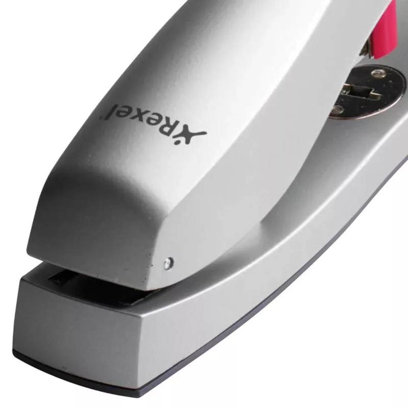 Rexel Odyssey Heavy Duty Stapler srebrny, 60 arkuszy, srebrny, 6,5 cm, ładowanie od góry, zszywanie równoległe, 540 g