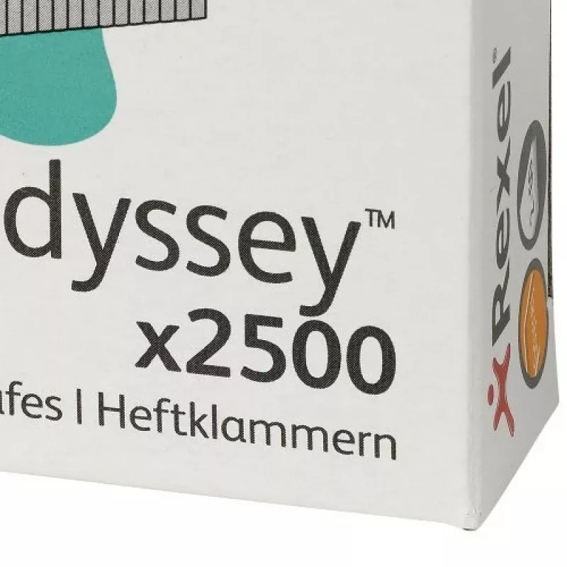 Rexel Staples Odyssey Pack of 2500, Staples pack, 2500 staples, Steel, srebrny, 60 sheets, 130 g