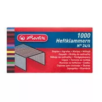 Zszywki Herlitz 8760514 1000 zszywek 24/6 Metalowe
