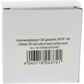 InLine Gniazdo antenowe ekranowane AP/UP Zestaw InLine 69983