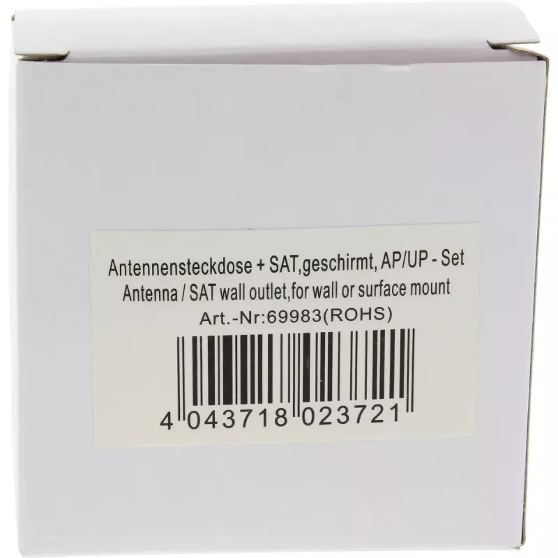 InLine Gniazdo antenowe ekranowane AP/UP Zestaw InLine 69983