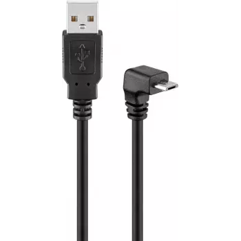 Kabel USB 2.0 Hi-Speed Goobay 95343 90° Czarny 1.8m