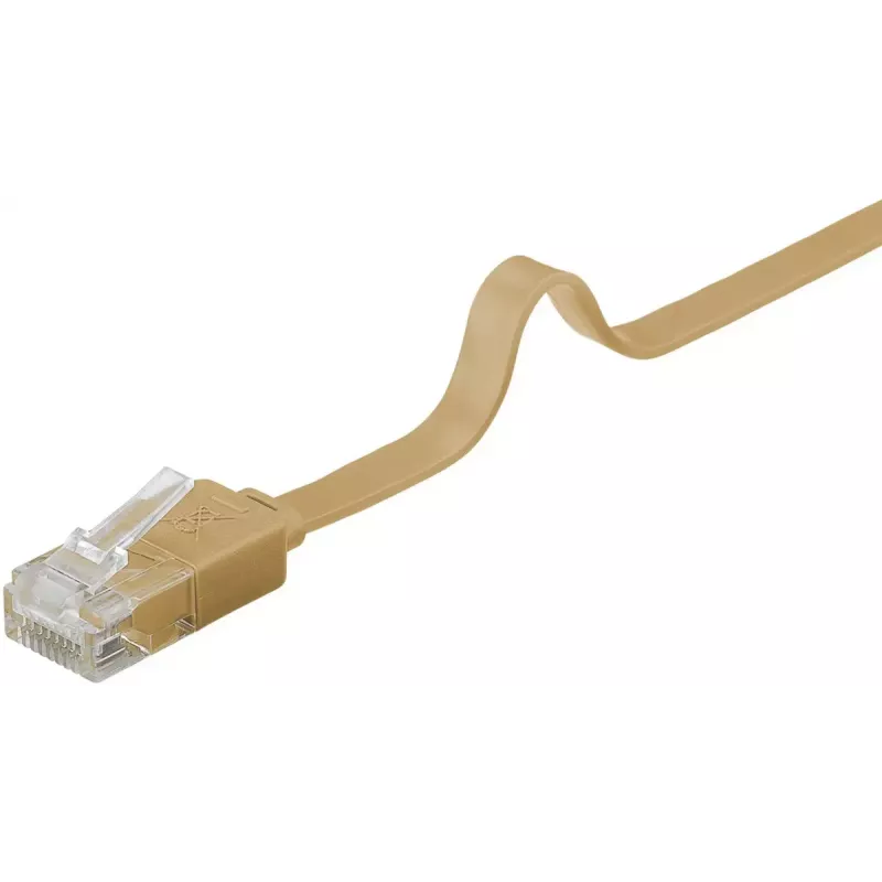 Kabel sieciowy Goobay 95880 Jasnobrązowy 1 m Cat6 U/UTP