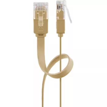 Kabel sieciowy Goobay 95882 Jasnobrązowy 1.5m Cat6 U/UTP