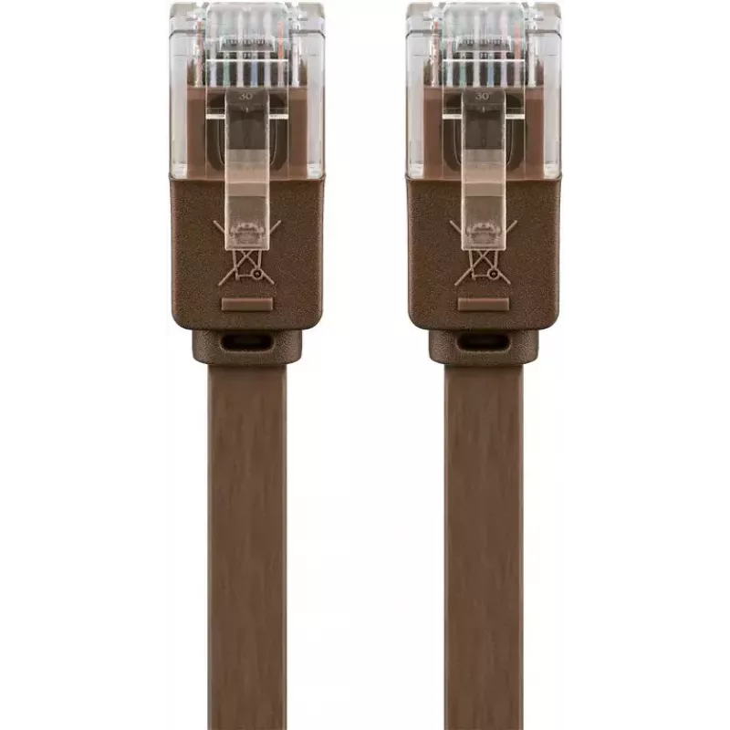 Kabel sieciowy Goobay 95890 Brązowy 1m Kat.6 U/UTP