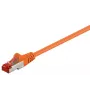 Kabel sieciowy Goobay 95506 3m Cat6 S/FTP Pomarańczowy