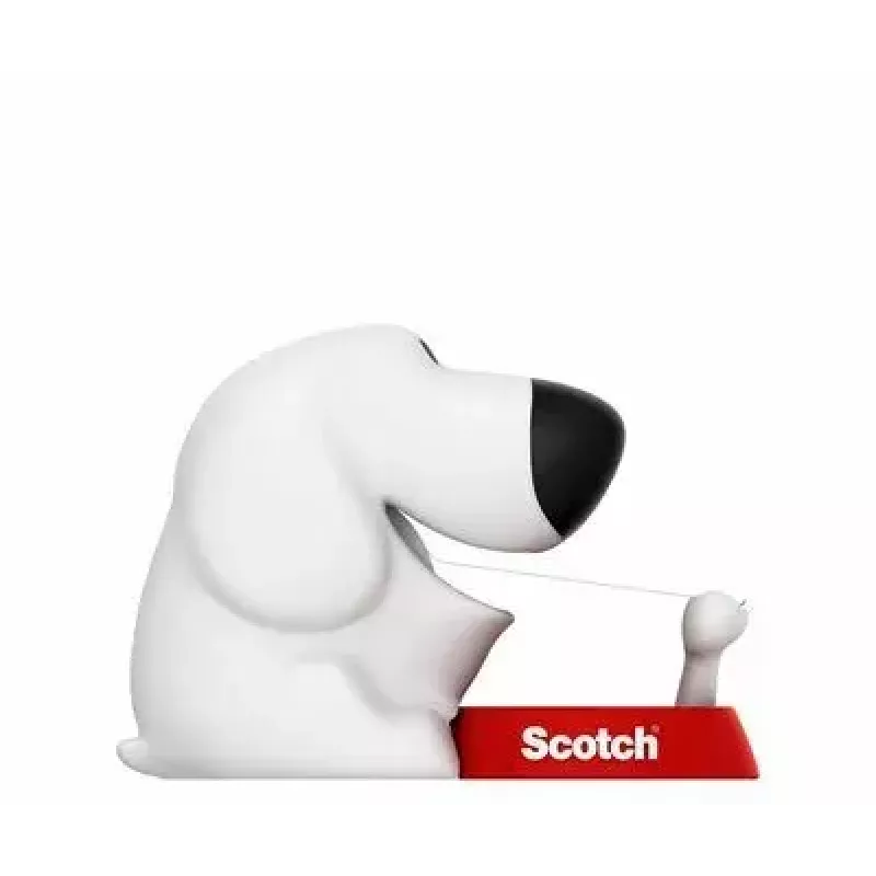 Dozownik taśmy 3M Scotch C31 czarny czerwony biały Pies-810