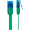 Płaski kabel krosowy Goobay CAT 6A U/UTP zielony 5 m