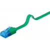 Płaski kabel krosowy Goobay CAT 6A U/UTP zielony 5 m