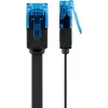 Płaski Kabel Krosowy Goobay CAT 6A U/UTP Czarny 5m