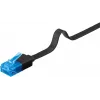 Płaski Kabel Krosowy Goobay CAT 6A U/UTP Czarny 5m