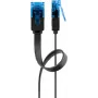 Płaski Kabel Krosowy Goobay CAT 6A U/UTP Czarny 5m