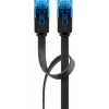 Płaski kabel krosowy Goobay CAT 6A U/UTP Czarny 7m