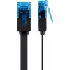 Płaski kabel krosowy Goobay CAT 6A U/UTP Czarny 7m
