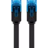 Płaski kabel krosowy Goobay CAT 6A U/UTP Czarny 7m