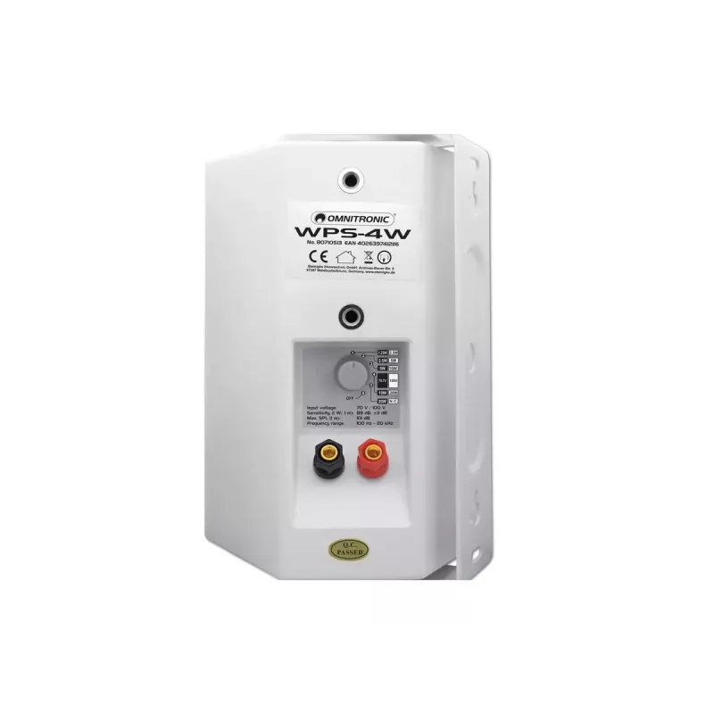 2-drożny głośnik Omnitronic 80710513 Biały Przewodowy 20 W