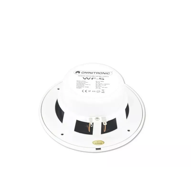 2-drożny głośnik Omnitronic 80710864 biały przewodowy 25 W