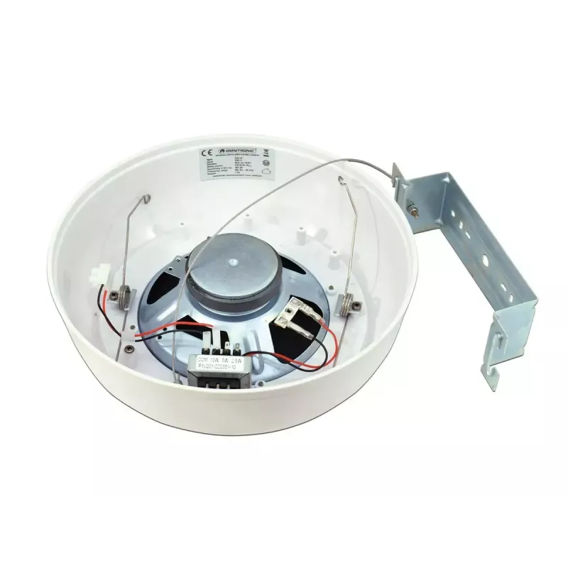 Pełnozakresowy głośnik Omnitronic 80710442 Biały Przewodowy 10 W
