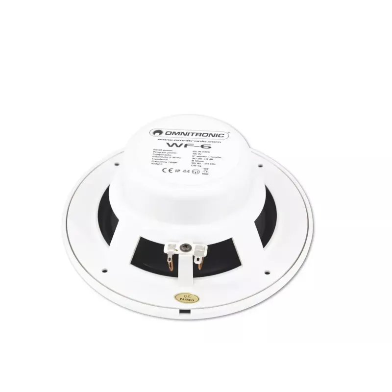 2-drożny głośnik Omnitronic 80710865 biały przewodowy 25 W