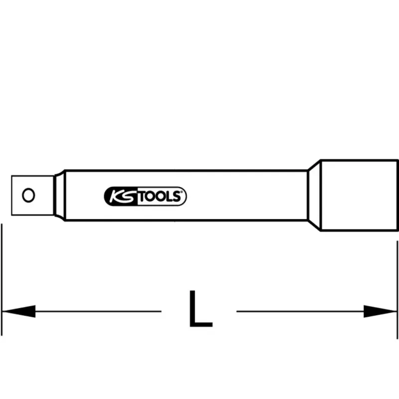 Przedłużka nasadowa KS Tools 911.1040 400mm ze stali chromowo-wanadowej