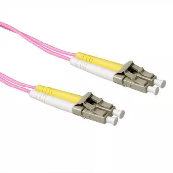 ACT 0,5 metra LSZH wielomodowy 50/125 OM4 patchcord światłowodowy duplex z wtykami LC