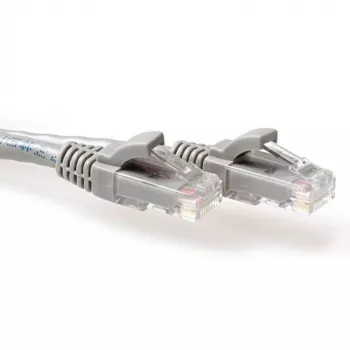 ACT Szary 4 metry kabel krosowy U/UTP CAT6 z bezproblemowymi wtykami RJ45