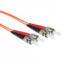 ACT 5-metrowy kabel krosowy światłowodowy LSZH wielomodowy 50/125 OM2 z wtykami duplex ST