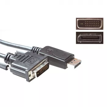Kabel konwersyjny ACT DisplayPort męski na DVI męski 3,00 m